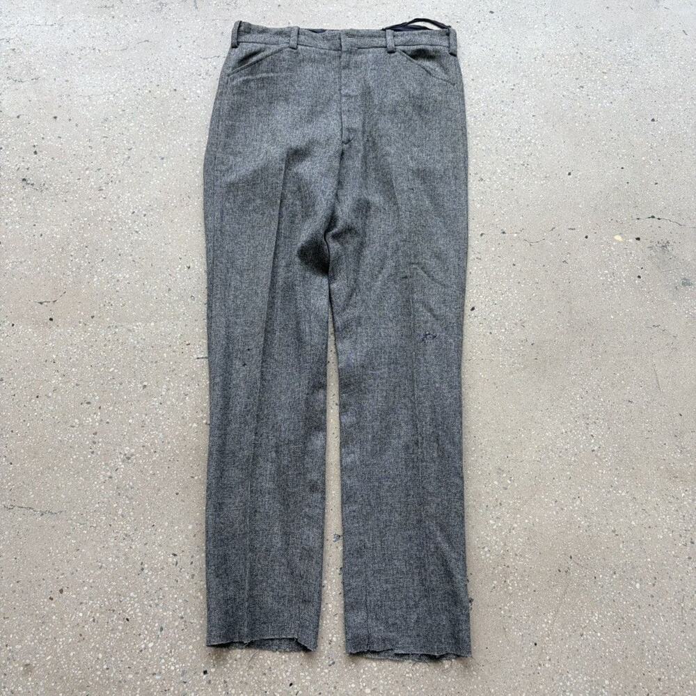 Vintage 40s Nudie's Grey Wool Western Trousers 38x37